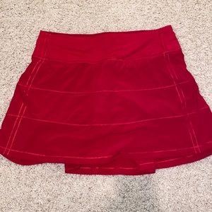 Lululemon Pace Rival Red Skirt